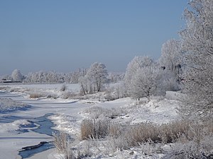 Зимний пейзаж на реке Вигала