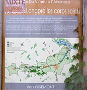 Panneau informatif, à Longpré-les-Corps-Saints.