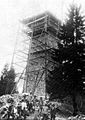 Bau des heutigen Turmes 1925, Quelle: Baugeschäft Ehrler