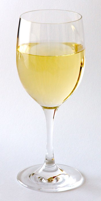 This image shows a white wine glass (WMF Easy)...