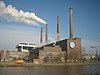 Теплоелектростанція на заводі Volkswagen у Вольфсбурзі (Нижня Саксонія, Німеччина), що є символом міста