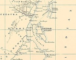 Zanzibar Channel-Zanzibar- city, island, and coast (1872) (14578412270).jpg
