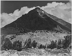 Mount Wynne, viewed from south of Pinchot Pass, by Ansel Adams