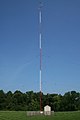 A mast radiator antenna for an AM radio station, Chapel Hill, North Carolina