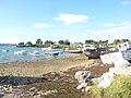 Épaves de bateaux dans l'anse de Rostellec.