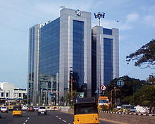 Chennai is known as the "Gateway to South India" and is a hub for automotive manufacturing; Pictured is headquarters of Ashok Leyland ALCOB Ashok Leyland Corporate Building in Guindy, Chennai.jpg