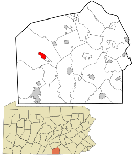 Location in Adams County and the U.S. state of Pennsylvania.