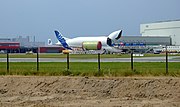 Airbus-Transportflugzeug in Hamburg (Beluga)