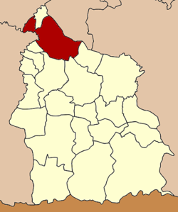 Amphoe location in Sisaket Province