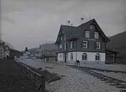 Station building of Nesslau-Neu St.Johann after completion