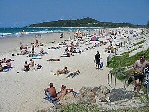 Main accessible beach from Byron Bay ...