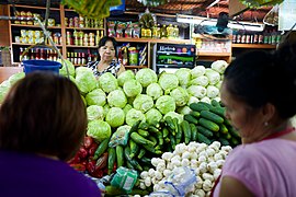 بازار کشاورزان در کوبو، فیلیپین