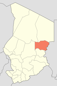 Provincia di Wadi Fira – Localizzazione