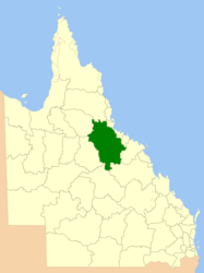 Regione di Charters Towers – Mappa