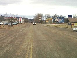 Cheyenne Avenue, yn it sintrum fan Lame Deer.