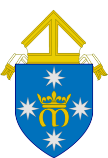 An alternative representation of the ordinariate's coat-of-arms Coat of Arms Ordinariate of Our Lady of the Southern Cross.png