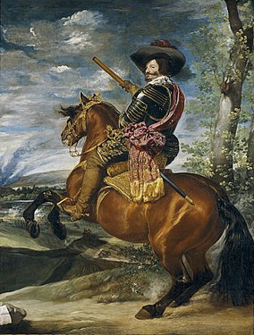Conde Duque de Olivares zu Pferde, Ölgemälde von Diego Velázquez, 1634 (Prado, Madrid)