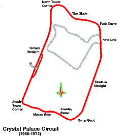 Tracciato di Circuito di Crystal Palace