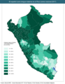 Carte des locuteurs natifs de l'espagnol selon le recensement de 2017.