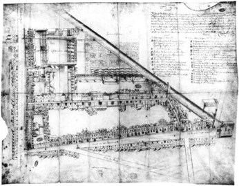 Territoire dépendant de la collégiale vers 1640 (Carnavalet)