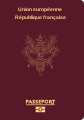 Französischer Reisepass mit neuem Emblem