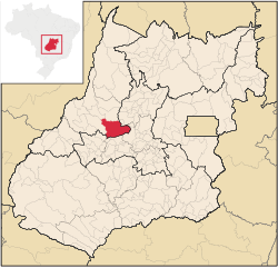 Položaj grada Goiása u državi Goiás i Brazilu