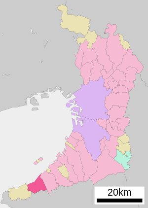 Lage Hannans in der Präfektur