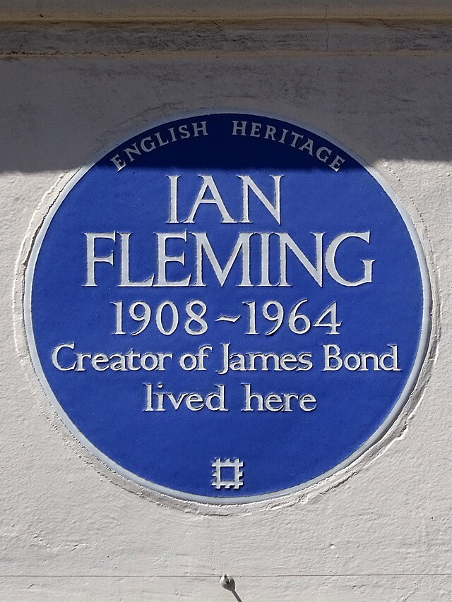 1=Ian Fleming oil painting