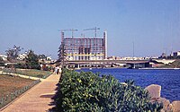 Il palazzo dell'ENI in costruzione, 1961.