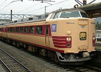 日根野から485系電車4両編成が福知山に回送