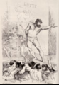 Buchillustration zu Ompdrailles – Le Tombeau des lutteurs von Léon Cladel, 1879