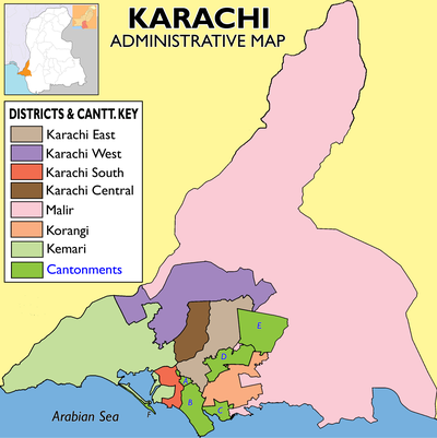 The 18 Towns of Karachi