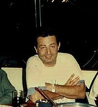 Kayahan in his yacht at Bodrum in 1997.