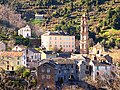 La Porta - Vue du village depuis la route de Ficaja