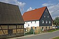 Wohnstallhaus und Scheune eines Bauernhofes