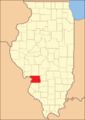 In 1843, a small amount of land was transferred to Bond County, reducing Madison to its current size.