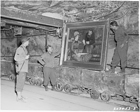 En 1945, des soldats américains découvrent l'œuvre dans la mine de sel de Merkers. Elle avait été acquise par la Alte Nationalgalerie berlinoise en 1896.