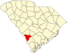 Localisation de Comté d'Allendale(Allendale County)