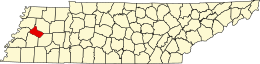 Contea di Crockett – Mappa