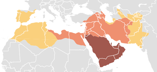 Map of expansion of Caliphate.svg