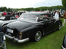 The Mercedes-Benz 300d was marketed as a "pillarless phaeton" Mercedes-Benz 300 D Adenauer (3567201923).jpg