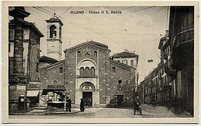 La chiesa e la piazza, anni venti del XX secolo