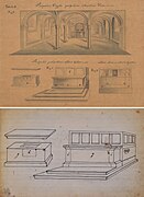 Crypte en hoofdaltaar Sint-Servaaskerk (Van Heylerhoff, 1811; 2 versies)