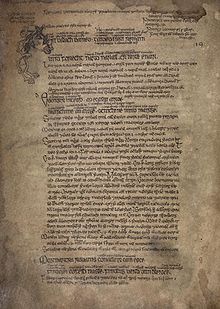 Excerpt from the Martyrology of Oengus National Library of Ireland MS G10 p24.jpg