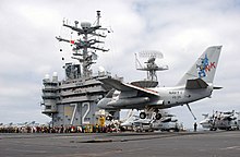 S-3B Viking "Navy One" on USS Abraham Lincoln, May 2003 Navy One.jpg