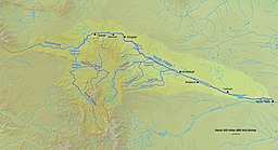 North Platte Rivers løb og afvandingsområde