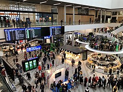 Den nya stationshallen öppnades hösten 2019.