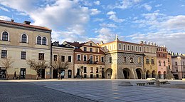 Historic townhouses at the market square