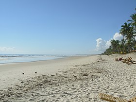 Praia da Costa, na ilha de Atalaia, em Canavieiras