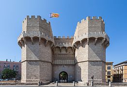 Torres de Serranos en Valencia